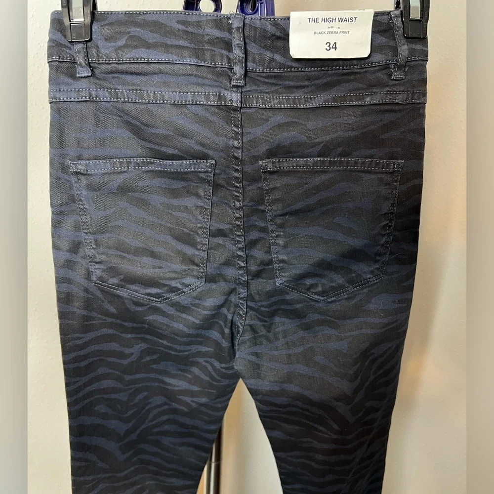 NWT Zara Zebra Jeans - Picture 6 of 7